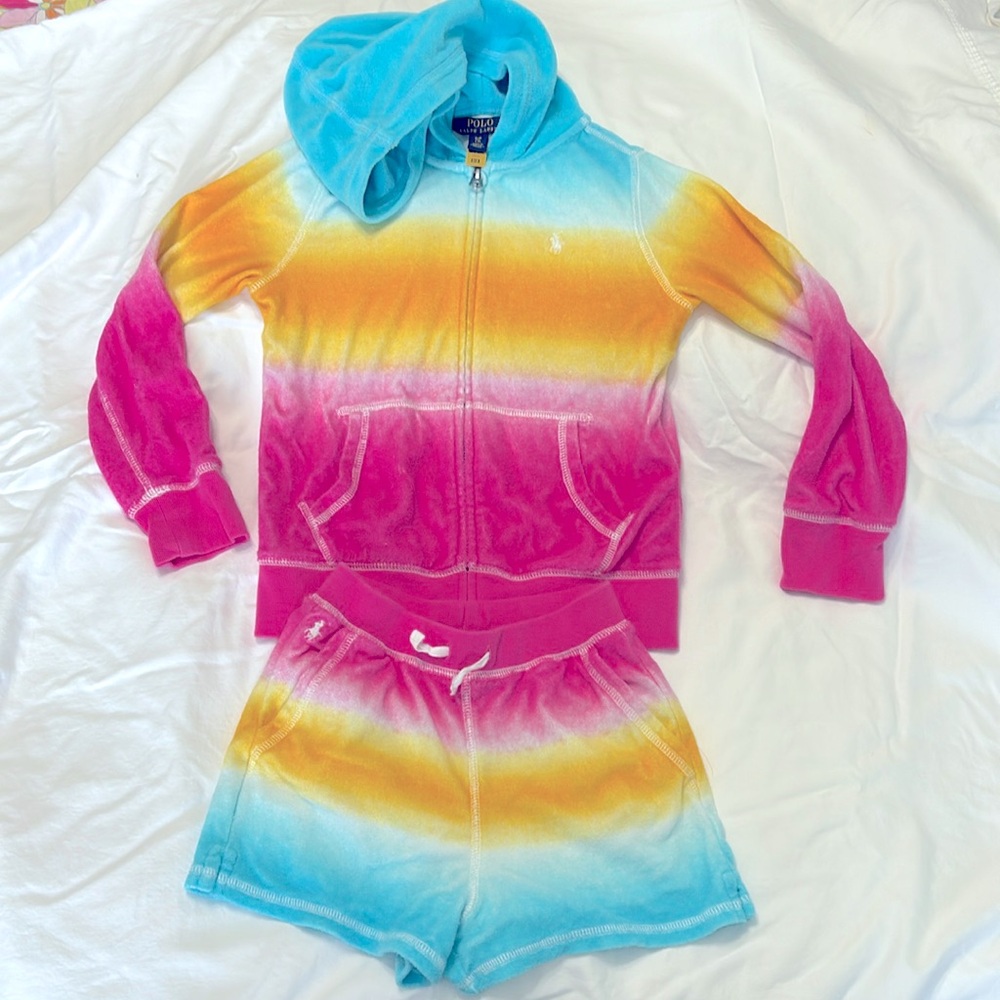 Kids Polo Terrycloth jacket and shorts set
